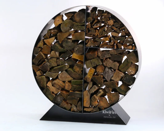KiwiFire - Corten Decorative Wood Storage